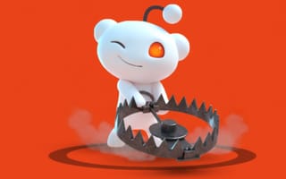 Reddit mascot with trap illustrating forensic test post that caught Perplexity AI scraping content