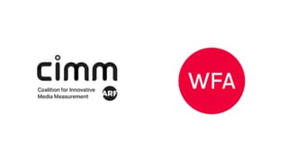 CIMM and WFA logos announcing European cross-media measurement strategic review initiative