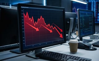Publisher traffic decline shown on analytics dashboard tracking visitor losses from AI summaries