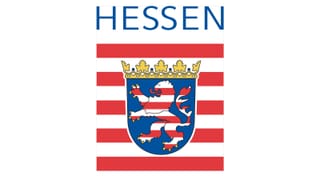 Official coat of arms of Hessen state representing Frankfurt Higher Regional Court jurisdiction.