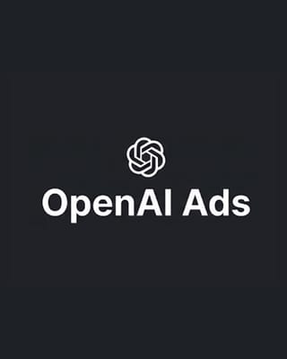 OpenAI logo with "OpenAI Ads" text announcing ChatGPT advertising platform launch January 2026