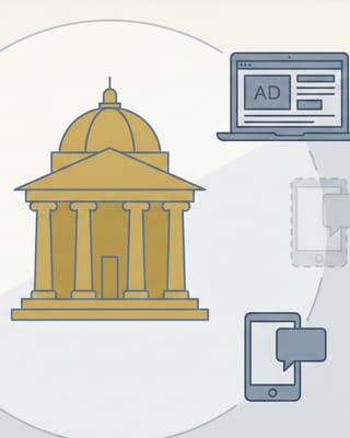 Digital advertising platforms and government regulation illustration for political ad disclosure
