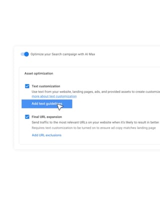 Google's text guidelines beta goes global for AI Max and Performance Max