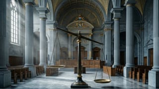 Luxembourg courtroom with unbalanced scales of justice, GDPR fine annulled by appeals court.