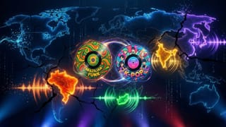 Global YouTube music charts Feb 2026: fragmented streams across Brazil, India, Japan and beyond.