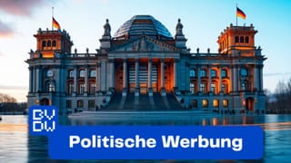 BVDW guide on EU political advertising rules, Reichstag Berlin, TTPW regulation 2025