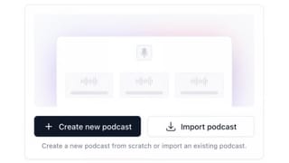beehiiv podcast creation interface showing episode setup and import options on the platform.