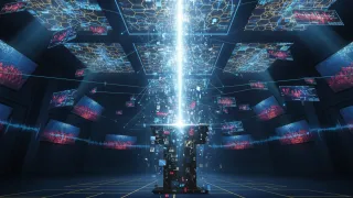 War room data visualization showing voter targeting streams across CTV and programmatic channels