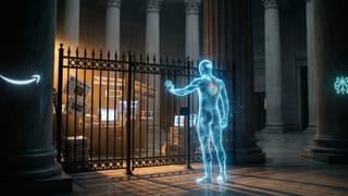 AI agent with Chrome logo attempts to breach publisher gate as Amazon and press logos watch