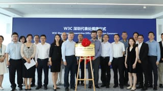 Attendees at the W3C Shenzhen Representative Office inauguration ceremony on April 18, 2026.