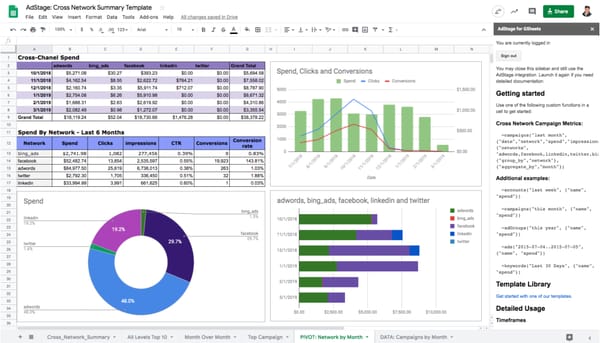 AdStage now available on Google Sheets