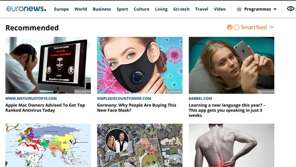 Outbrain in Euronews