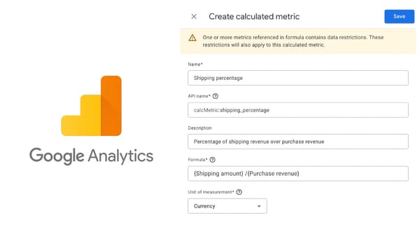 Calculated metrics in Google Analytics 4
