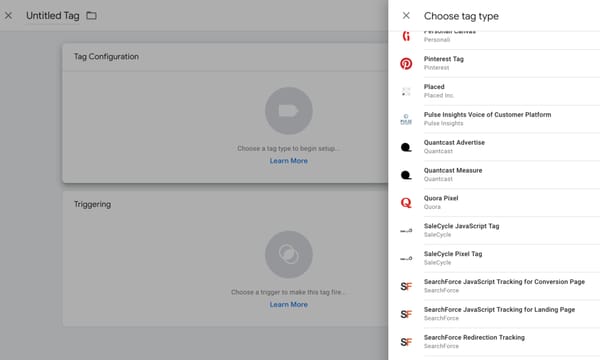Google launches tag templates for Quora Pixel and Pinterest Tag