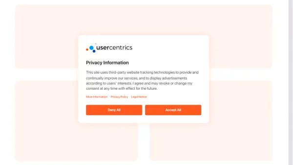 Usercentrics Consent Management Platform