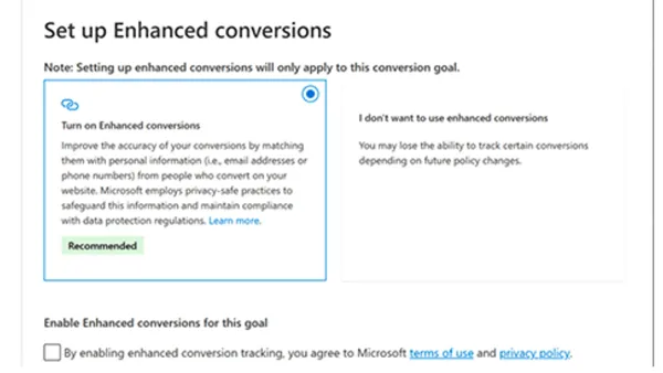 Microsoft Enhanced Conversions