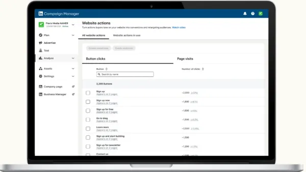 LinkedIn introduces Website Actions