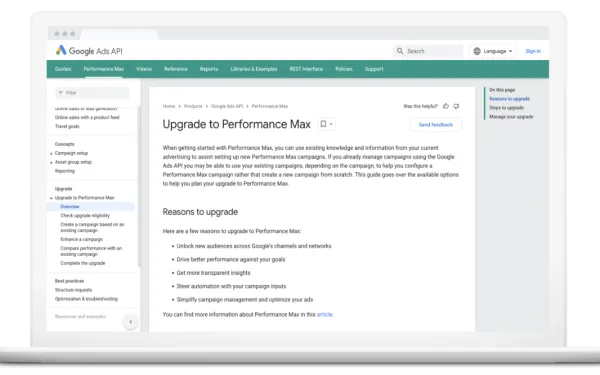 Upgrading your Campaigns to Performance Max