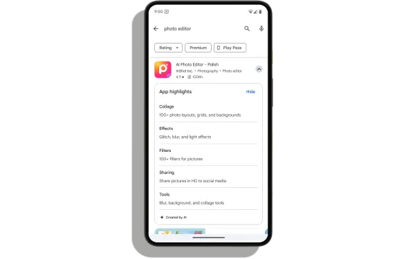 AI-powered features in Google Play