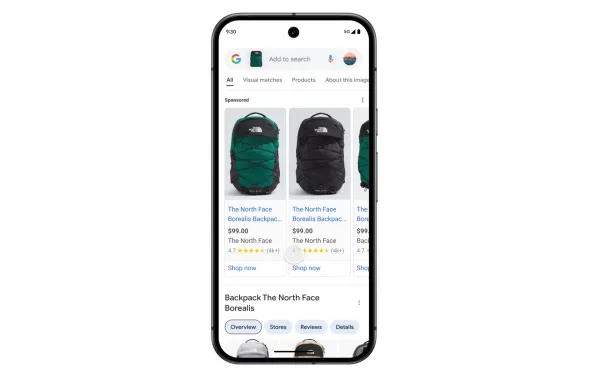 Shopping ads in Google Lens