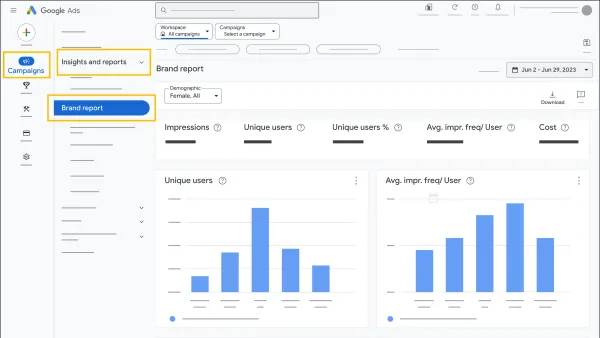 Google Ads Brand Report
