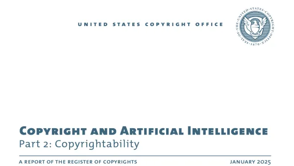 US Copyright Office clarifies AI-generated content rules