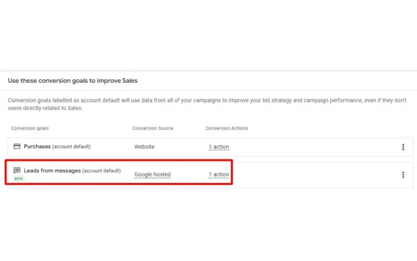 Google launches beta tracking for message leads across campaigns in Google Ads with automated conversion setup.