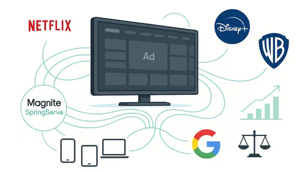 CTV ad ecosystem: Magnite's SpringServe connecting streaming giants like Netflix and Disney+ amid Google antitrust ruling impact