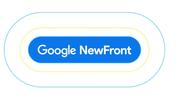 Google NewFront timeline showing 2025 CTV strategy with live inventory, retail media, and AI integration announcements.
