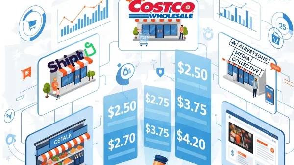 Criteo's auction-based display ads enable real-time bidding across major retailers like Costco and Shipt.