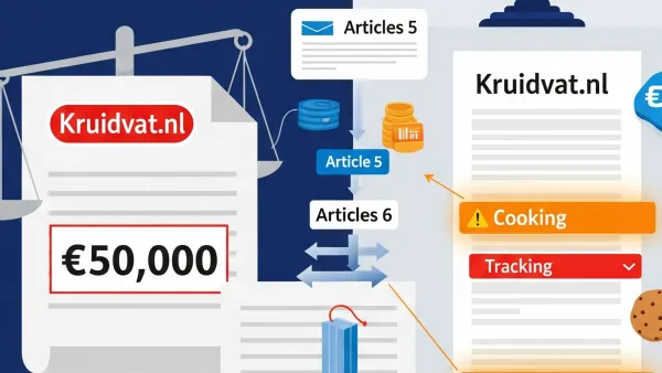 Dutch DPA reduces AS Watson's Kruidvat cookie tracking fine to €50K after GDPR Articles 5&6 violations appeal