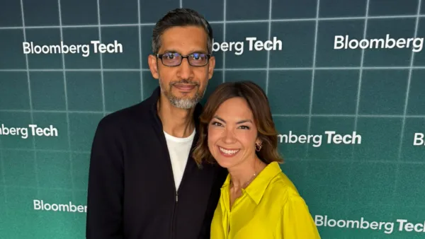 Bloomberg Tech Summit attendees discuss Google's $75B AI investment announcement June 2025