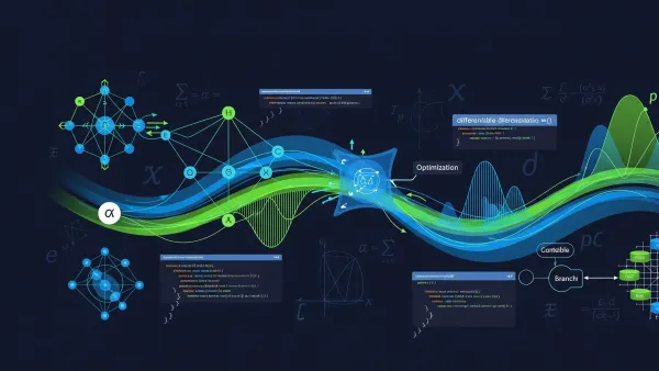 Visual representation of differentiable programming concepts with neural networks and optimization flows