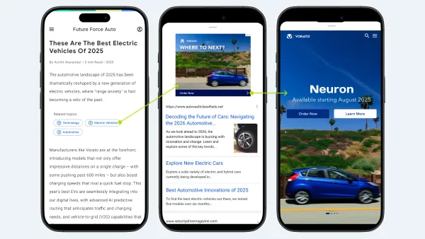 AdSense Fill empty ads feature displays contextual suggestions in unfilled spaces, as shown in mobile demo