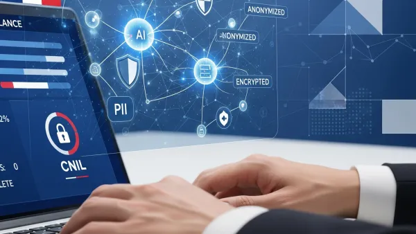 CNIL AI compliance dashboard showing GDPR data protection requirements for artificial intelligence systems
