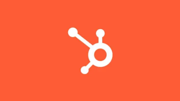 HubSpot logo on orange background representing CRM integration with Claude AI assistant platform