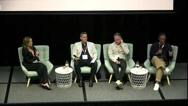 Panel discussion at IAB Australia Commerce & Retail Media Summit on July 29, 2025 featuring industry executives discussing multi-partner retail media strategies and operational challenges.