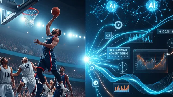 AI-powered sports advertising technology targets live basketball moments with real-time programmatic precision.