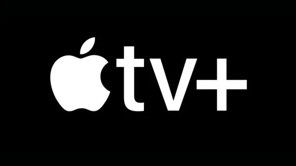 Apple TV+ logo on black background representing streaming service price increase to $12.99 monthly subscription.
