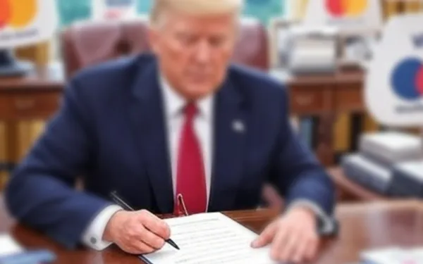 Trump signs banking executive order targeting Visa Mastercard payment network discrimination practices