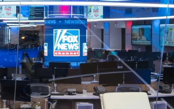 Fox News Channel studio showcasing broadcast infrastructure amid YouTube TV carriage negotiations deadline.