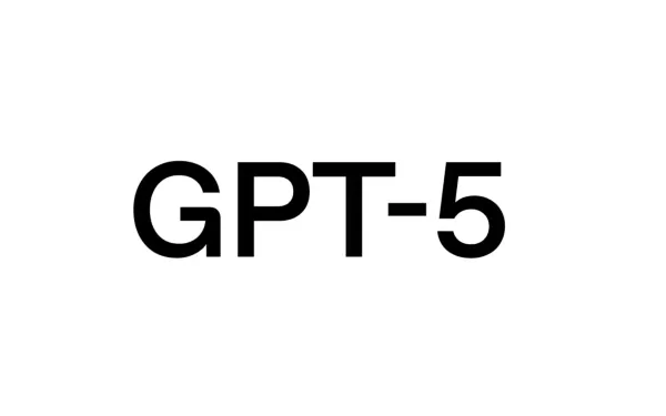 GPT-5 logo featuring bold black text on white background announcing OpenAI's latest AI model release