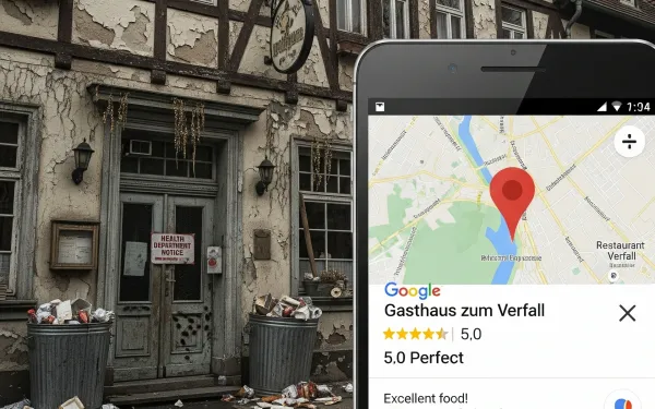 Restaurant review in Google Maps