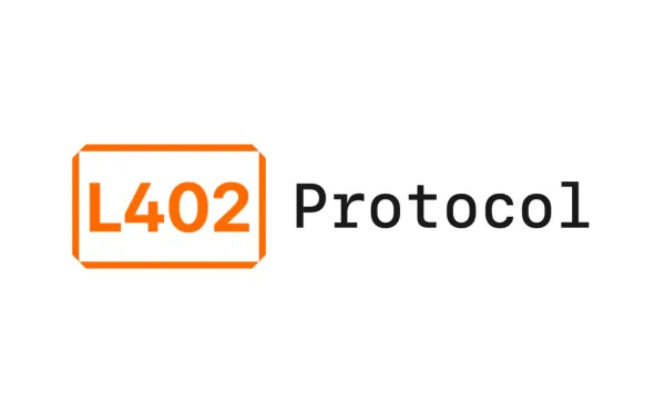 L402 Protocol logo featuring orange rectangular badge with HTTP payment standard for AI crawler monetization
