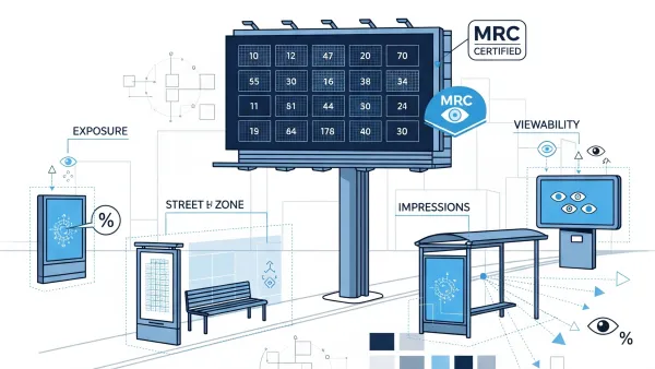 MRC out-of-home advertising measurement standards with digital billboards and viewability metrics