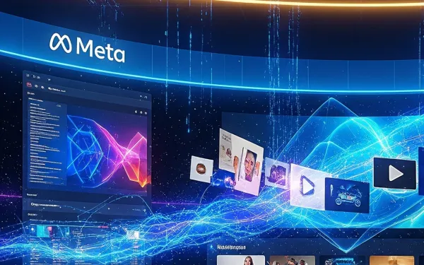 Meta's AI-powered advertising control center showcasing dynamic video catalog optimization