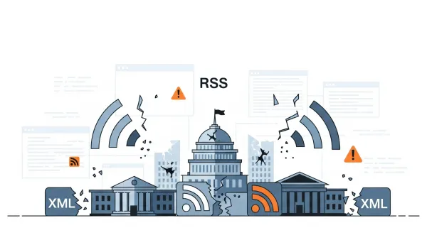 Government RSS feeds face disruption as Google proposes XSLT removal, threatening citizen access to data.