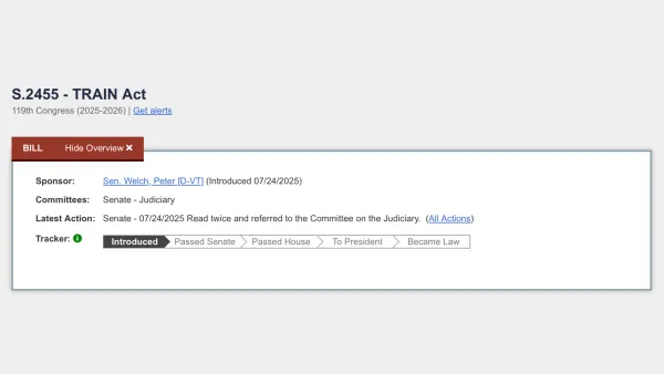 TRAIN Act S.2455 introduced by Sen. Welch creates AI copyright subpoena process for training data disclosure.