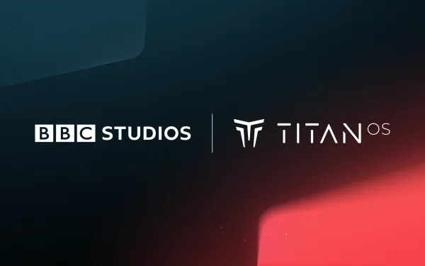 BBC Studios and Titan OS partnership logos announce five free streaming channels launch across European markets in September 2025.
