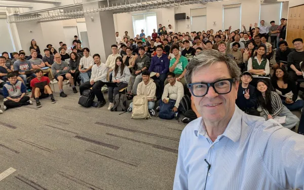 Yann LeCun presents JEPA architecture to packed NYU audience, criticizing current LLM approaches Sept 10